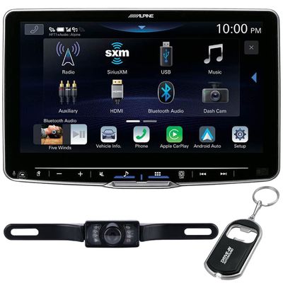 Alpine ILX-F509 9" Touchscreen Digital Multimedia Receiver (Does Not Play CDs) with License Plate Camera