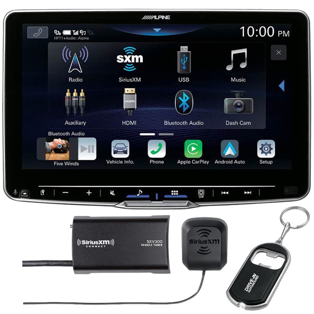 Alpine ILX-F509 9" Touchscreen Digital Multimedia Receiver (Does Not Play CDs) with SiriusXM Tuner
