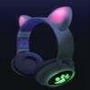 LEXiBOOK - 2-in-1 Wireless Rechargeable Headphones with Lights - Stereo Sound, Wireless Wired, Foldable, Adjustable, LED Lights - HPBTKT view 3