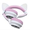 LEXiBOOK - 2-in-1 Wireless Rechargeable Headphones with Lights - Stereo Sound, Wireless Wired, Foldable, Adjustable, LED Lights - HPBTKT view 4