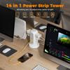 Surge Protector Power Strip Tower, TESSAN 5 FT Retractable Extension Cord with Multiple Outlets, 11 Outlets with 3 USB (1 USB C) Charging Station, 1050J, Office Desk Supplies, Dorm Essentials view 3