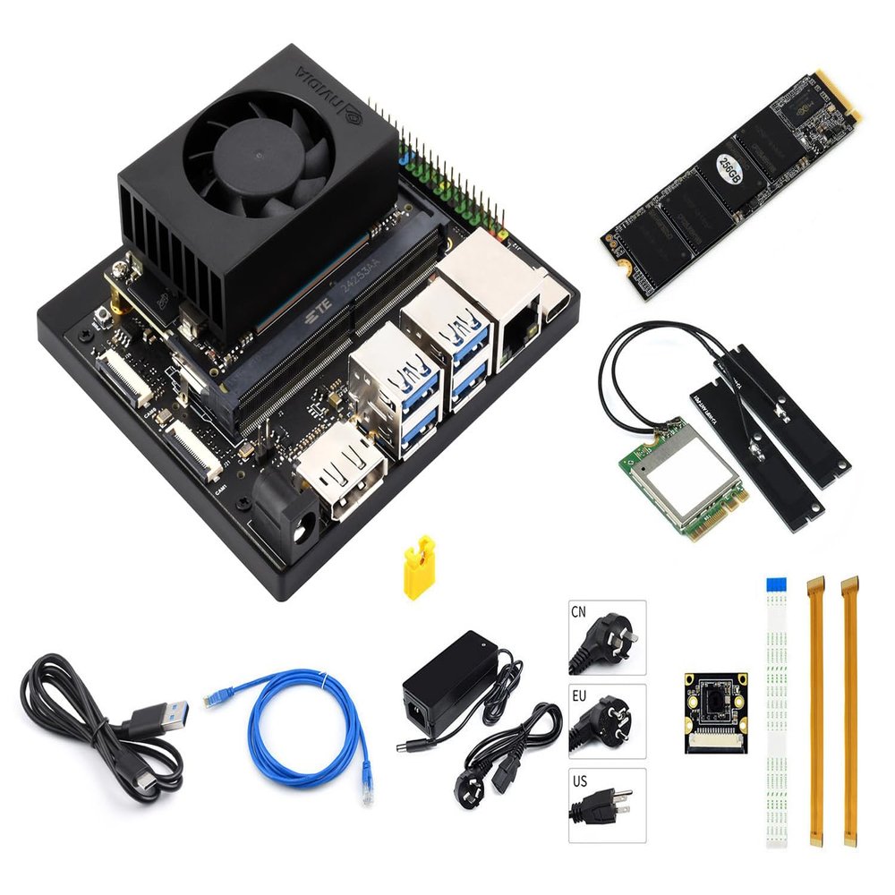 Waveshare Jetson Orin Nano AI Development Kit for Embedded and Edge Systems 8GB Memory Jetson Orin Nano Module Package A (6 Items)