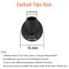 10 Pairs Earbud Covers Silicone Tips Replacement Earbud Tips Compatible with Samsung Galaxy Note 5/Note 7/s7/s6/s6 Edge/Level U Bluetooth Wireless Earbuds,Earbud Cap(Black) view 3
