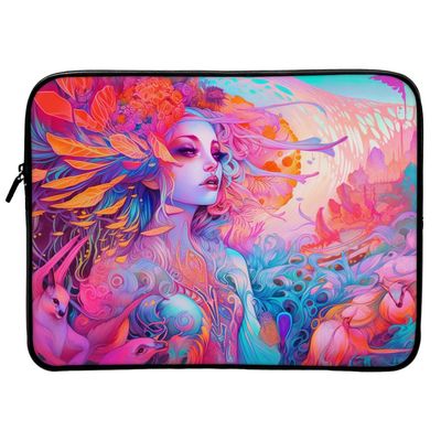 Fantasy Mac Book Air 14" Sleeve - Cute Girl Laptop Sleeve - Printed Mac Book Sleeve