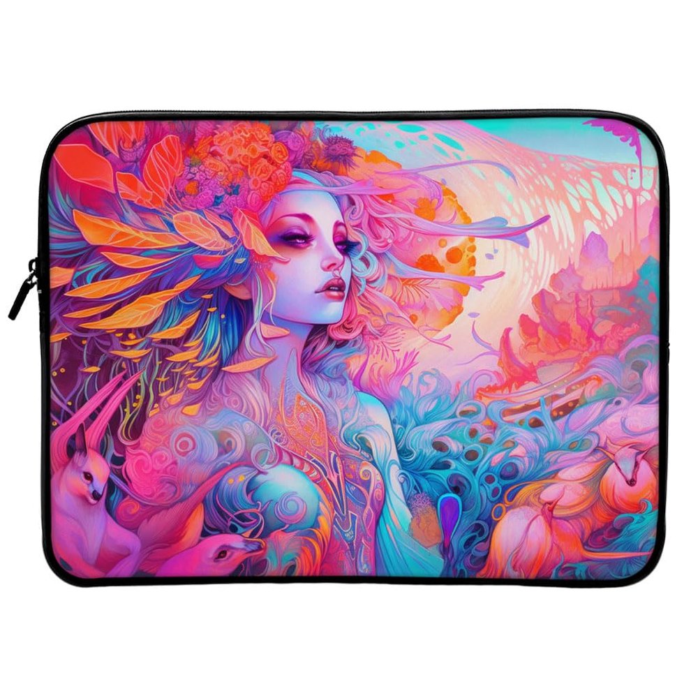 Fantasy Mac Book Air 14" Sleeve - Cute Girl Laptop Sleeve - Printed Mac Book Sleeve