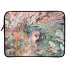 Floral Mac Book Pro 16" Sleeve - Woman Illustration Laptop Sleeve - Printed Mac Book Sleeve view 1