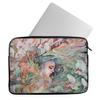 Floral Mac Book Pro 16" Sleeve - Woman Illustration Laptop Sleeve - Printed Mac Book Sleeve view 2