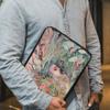 Floral Mac Book Pro 16" Sleeve - Woman Illustration Laptop Sleeve - Printed Mac Book Sleeve view 4