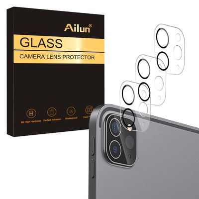 Ailun Camera Lens Protector for iPad Pro 11 inch 2022/2021/2020 (4th/3rd/2nd Gen) and iPad Pro 12.9 Inch 2022/2021/2020 (6th/5th/4th Gen),9H Hardness,Ultra HD,Anti-Scratch,Case Friendly