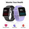 Smart Watch, Fitness Tracker with Heart Rate Monitor, Blood Oxygen, Sleep Tracking, 1.5 Inch Touchscreen Smartwatch for Android iOS Swimming Waterproof Pedometer Step Calories Tracker for Women Men view 2