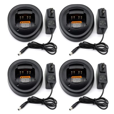 (4PCS) HTN9000B Charger HNN9013 [Upgraded] for Motorola Radio HTN9000 HTN9000C HTN9000D HNN9008 HNN9008A HNN9008AR HNN9009 HNN9009A HNN9010 HNN9010A HNN9013D JMNN4023 JMNN4023B Battery Charger