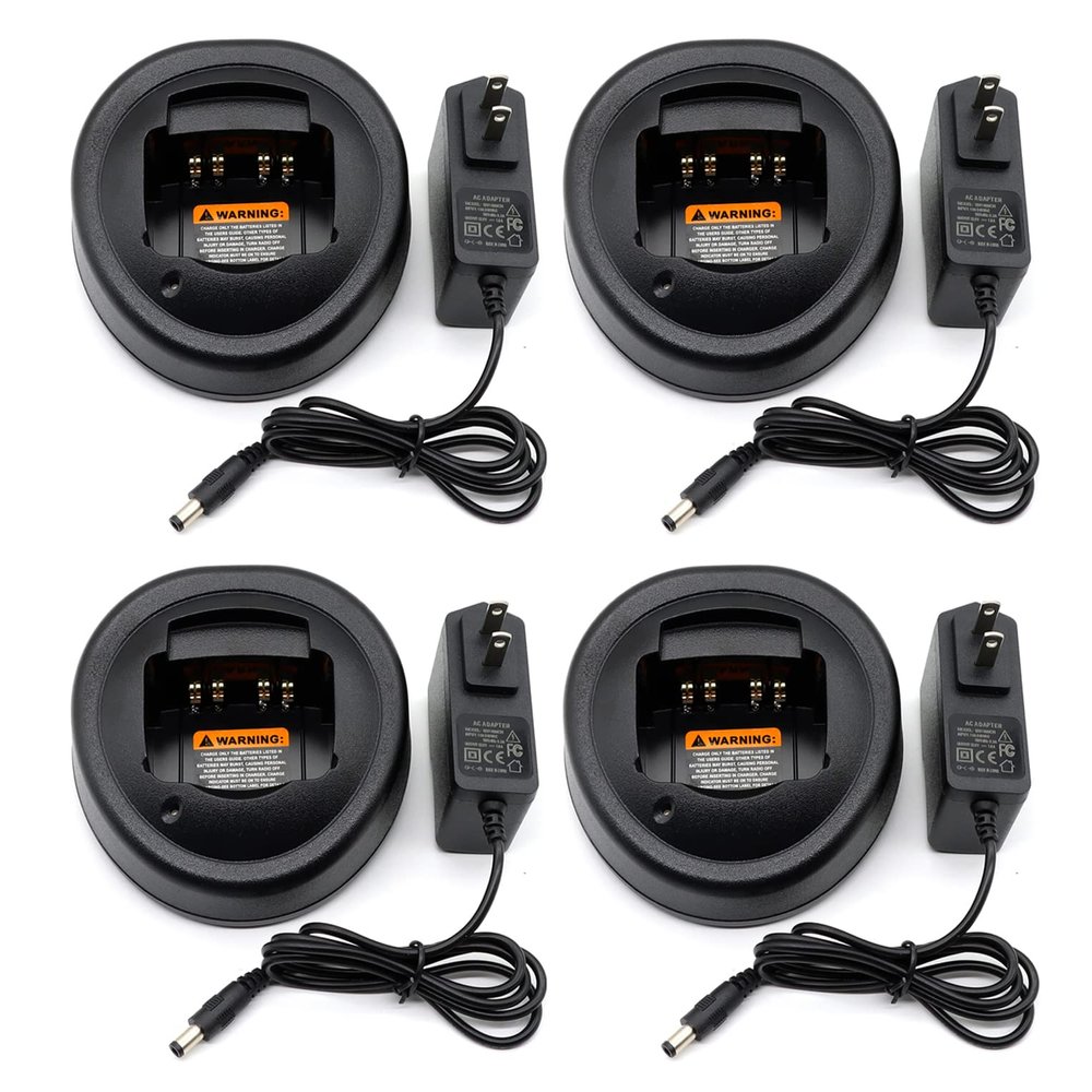 (4PCS) HTN9000B Charger HNN9013 [Upgraded] for Motorola Radio HTN9000 HTN9000C HTN9000D HNN9008 HNN9008A HNN9008AR HNN9009 HNN9009A HNN9010 HNN9010A HNN9013D JMNN4023 JMNN4023B Battery Charger