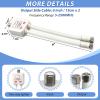 GROWORD 2-Way coaxial Cable Splitter, 5-2500MHz CATV Splitter with 6 RG6 Coaxial Cable and 2 Coax Connectors, for Pass Power to LNB, Improve TV Satellite Antenna Signal Quality, Corrosion Resistant view 2