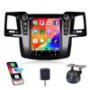 Rimoody 2G+64G Android Car Radio for Toyota Fortuner Hilux 2005-2014, Car Stereo CarPlay Android Auto 9.7 inch Touchscreen GPS WiFi Mirror Link Bluetooth FM/RDS EQ USB + Backup Camera view 1
