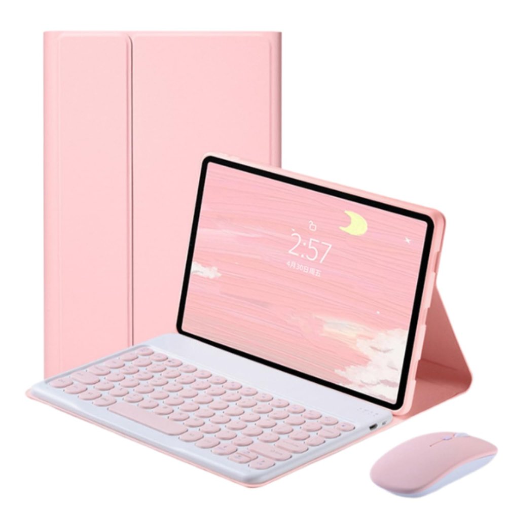 QYiiD TouchPad Keyboard Case with Mouse for Lenovo Tab P11 Pro 2nd Gen 11.2" 2022 (TB-132FU/ TB-138FC), Folio Keyboard Case Cover with Detachable Wireless Keyboard for Lenovo Tab P11 Pro Gen 2, Pink