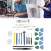 26Pcs Electronics Repair Tool Spudger Screen Open Pry Tools Set Disassembly Tool Repair Kit for Maintenance PC Laptop Camera Glasses Watch ABS Stainless Steel view 3