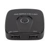2 in 2 Out USB Switcher, Seamless Switching USB Switcher, Port Adapter for 2 Computers Share 2 USB Devices Mouse Keyboard Scanner Printer view 1