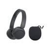 Sony WH-CH520 Compact Easy Carrying Wireless Bluetooth On-Ear Headphones with Microphone (Black) Bundle with Protective Hard Case for Headphones (2 Items) view 1