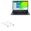 BoxWave Stand and Mount Compatible with Acer Aspire 5 (A515-44) - Pocket Aluminum Stand 3-in-1, Portable Multi Angle Viewing Riser - Metallic Silver view 1
