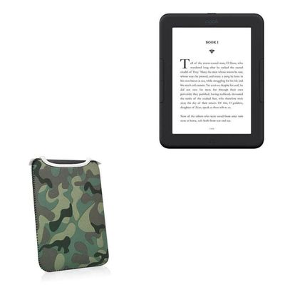BoxWave Case Compatible with Barnes & Noble Nook GlowLight 4 - Camouflage SlipSuit, Slim Design Camo Neoprene Slip On Pouch