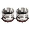1 Pair Nab Hub Adapter, 10 Inch Opener Universal Loading Device, Polished Aluminum Reel to Reel Tape Nab Hub Adapter for, for Akai, for Teac, Reel to Reel Tape Recorder (Silver) view 1