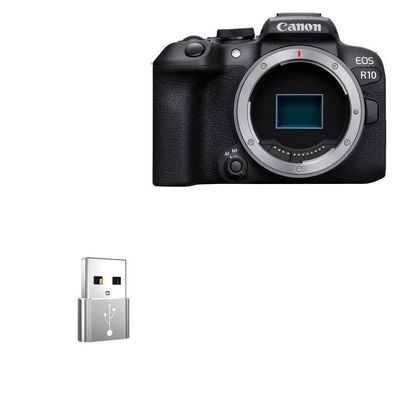 BoxWave Adapter Compatible with Canon EOS R10 - USB-A to C PortChanger (5-Pack), Type-C OTG Convert Charging Data Adapter - Metallic Silver