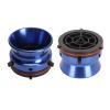 1 Pair Nab Hub Adapters, 10 Inch Aluminium Reel to Reel Tape Nab Hub Adapter, for for Akai for Teac, Universal Reel Tape Recorder Accessories (Blue) view 1