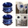 1 Pair Nab Hub Adapters, 10 Inch Aluminium Reel to Reel Tape Nab Hub Adapter, for for Akai for Teac, Universal Reel Tape Recorder Accessories (Blue) view 2