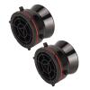 1 Pair Nab Hub Adapters, 10 Inch Aluminium Reel to Reel Tape Nab Hub Adapter, for for Akai for Teac, Universal Reel Tape Recorder Accessories (Black) view 2