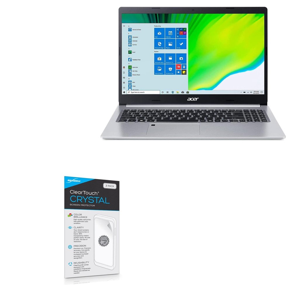 BoxWave Screen Protector Compatible with Acer Aspire 5 (A515-46) - ClearTouch Crystal (2-Pack), HD Film Skin - Shields from Scratches