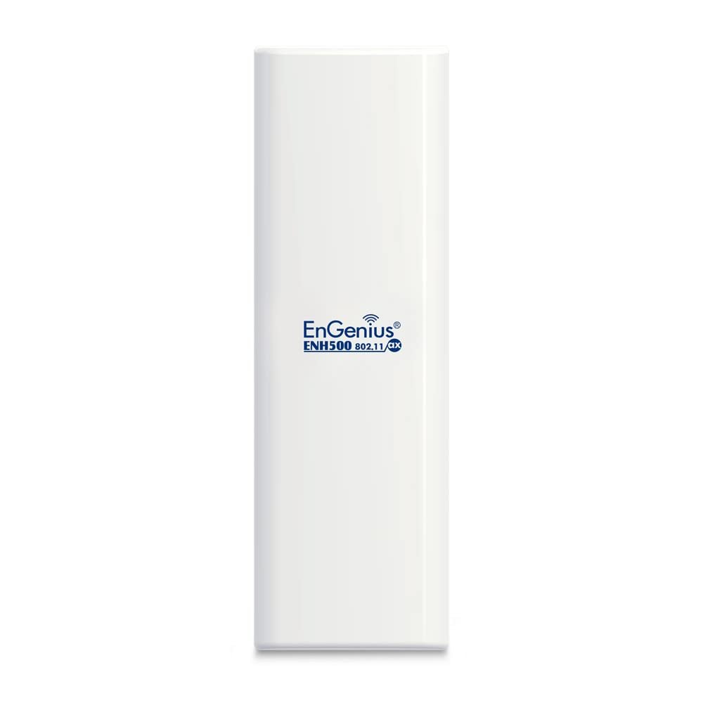 EnGenius ENH500-AX 5GHz Wi-Fi 6 (802.11ax) 2x2 Outdoor Wireless Bridge, up to 1,200 Mbps, high 26 dBm Transmit Power, IP55-rated Weatherproof & dustproof housing