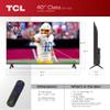 TCL 40-Inch Class S3 1080p LED Smart TV with Roku TV (40S350R, 2023 Model), Compatible with Alexa, Google Assistant, and Apple HomeKit Compatibility, Streaming FHD Television,Black view 3