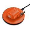Dreem Om Case Cover with Keychain Clip Compatible with AirPods 1 & 2, Vegan Leather Airpods Case for Men & Women, Luxury Earbuds Accessory for Apple iPhone - Orange view 3