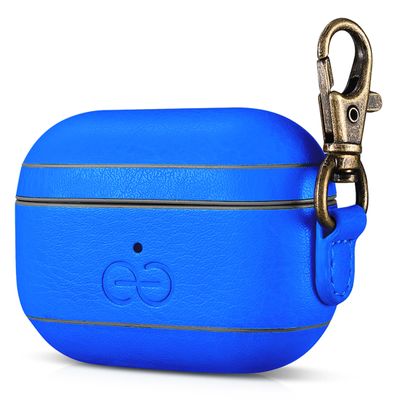 Dreem Vegan Leather Case Cover with Keychain Clip Compatible with AirPods Pro 1 for Women & Men/Apple 1st Generation, Protective One Piece Hard Shell, Luxury AirPod Pro Case [Ocean]