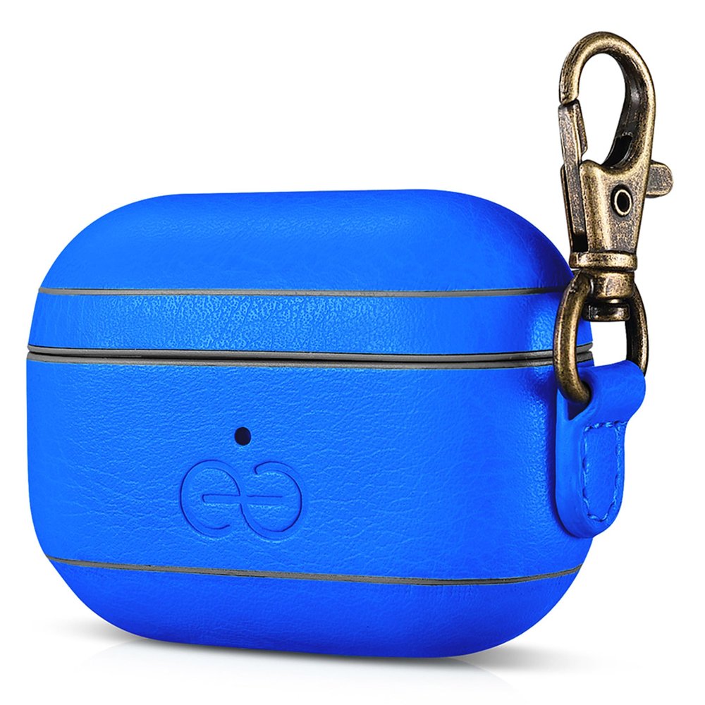 Dreem Vegan Leather Case Cover with Keychain Clip Compatible with AirPods Pro 1 for Women & Men/Apple 1st Generation, Protective One Piece Hard Shell, Luxury AirPod Pro Case [Ocean]
