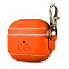 Dreem Om Case Cover with Keychain Clip Compatible with AirPods 3 for Apple AirPods 3rd Generation, Vegan Leather AirPod Case for Men & Women, Luxury Earbuds Accessory for iPhone - Orange view 1