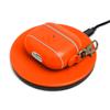 Dreem Om Case Cover with Keychain Clip Compatible with AirPods 3 for Apple AirPods 3rd Generation, Vegan Leather AirPod Case for Men & Women, Luxury Earbuds Accessory for iPhone - Orange view 3