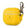 Dreem Om Case Cover with Keychain Clip Compatible with AirPods 3 for Apple AirPods 3rd Generation, Vegan Leather AirPod Case for Men & Women, Luxury Earbuds Accessory for iPhone - Yellow view 1