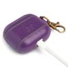 Dreem Om Case Cover with Keychain Clip Compatible with AirPods 3 for Apple AirPods 3rd Generation, Vegan Leather AirPod Case for Men & Women, Luxury Earbuds Accessory for iPhone - Purple view 4