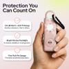 Rechargeable Personal Alarm Keychain for Women, 130dB, USB-C Charging, Pink view 2