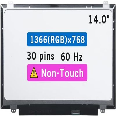WARWOLFTEAM 14.0" for HP P/N 860574-001 (HD 1366 * 768 Non-Touch) LCD Screen Replacement Display Panel