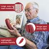 iSoHo Phones Red Landline Phone for Home Bundle with 15ft Curly Handset Phone Cord view 2