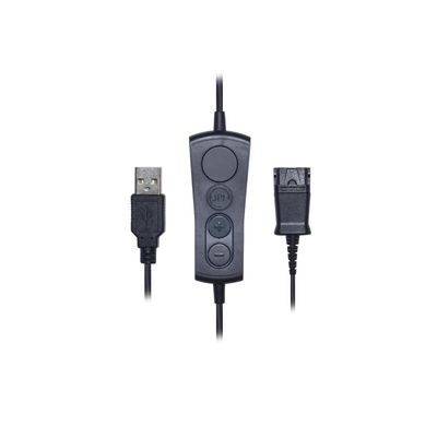 JPL BL-055+P Universal USB-A Bottom Lead That Converts Your QD Headset into a Softphone Headset, 575-379-001
