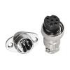 16mm Aviation Plug Connector 2 Hole Flange GX16 7 Pin Male and Female Aviation Connector view 1