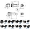 16mm Aviation Plug Connector 2 Hole Flange GX16 7 Pin Male and Female Aviation Connector view 3