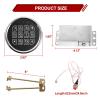 Gun Safe Lock Kit Electronic Keypad with Solenoid Lock, 2 Override Keys view 4