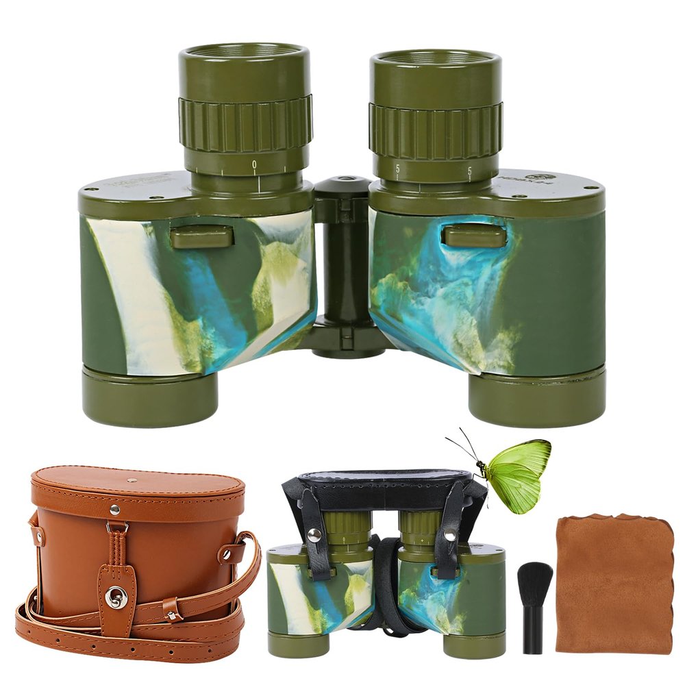 Fetch Falcon Full Metal Body FMC BAK4 HD 8x24 Binoculars(Third Generation High-Powered, Water-Resistance, and Portable) Ideal for Camping, Hunting, Tourism, and Mountain Climbing (Navy Blue)