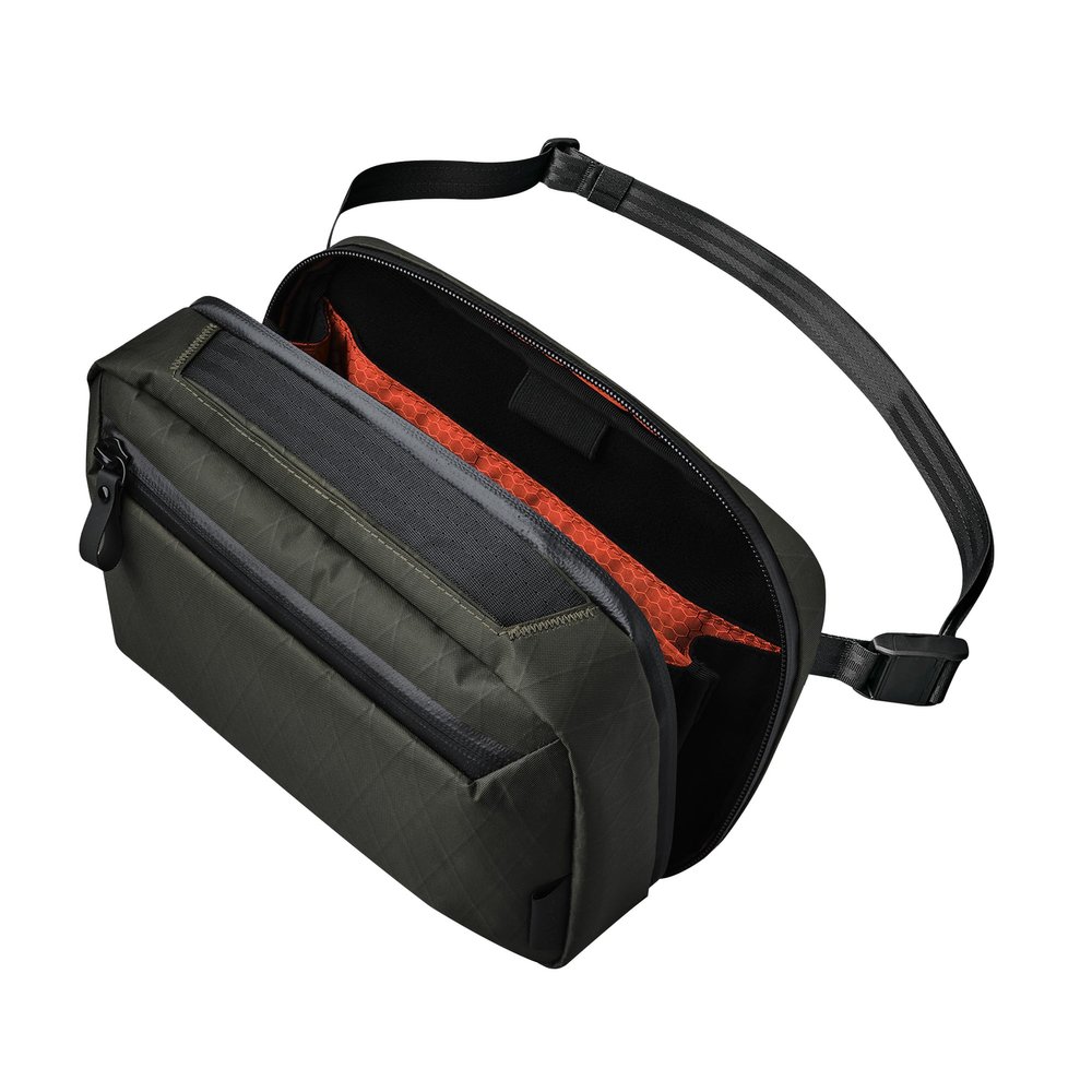 ALPAKA Elements Tech Case Max X-Pac VX21 - Transforms into Sling Bag with Adjustable Strap, Weatherproof Fabric, Lockable YKK Zippers fits iPad Mini 6, Electronics, EDC Gears, Dark Green