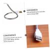 SOLUSTRE 4 Pieces USB Mini Fan Neck Cooler USB Portable Fan Computer Fan Computer Blower Mini Bendable Fan Cooling Fan for for Laptop Electric Blower USB Mini Hose Fan Laptop Fan Gooseneck view 3
