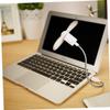 SOLUSTRE 4 Pieces USB Mini Fan Neck Cooler USB Portable Fan Computer Fan Computer Blower Mini Bendable Fan Cooling Fan for for Laptop Electric Blower USB Mini Hose Fan Laptop Fan Gooseneck view 4